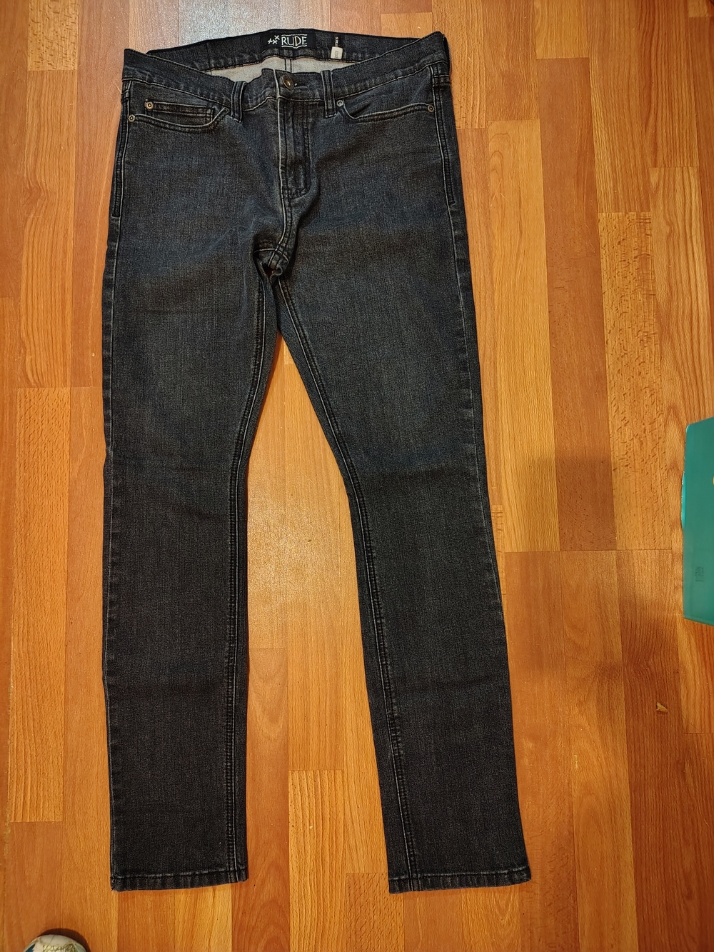 XXX Rude Jeans Super Skinny Men's 32x32 Dark wash Edgy Goth Punk Streetwear